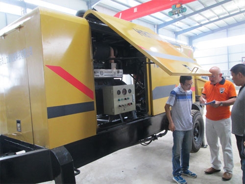 外商考察混凝土泵，成功訂購(gòu)！